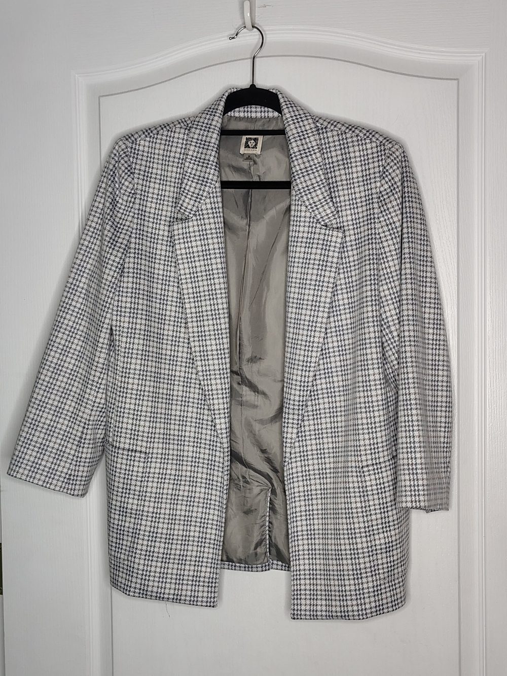 Women's Gray And Beige Blazer